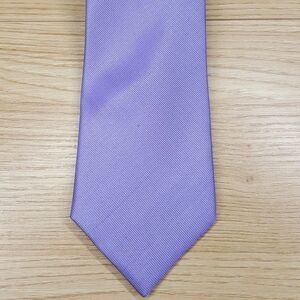 CALVIN KLEIN Mens Neck Tie Solid Purple Modern Classic Silk Blend